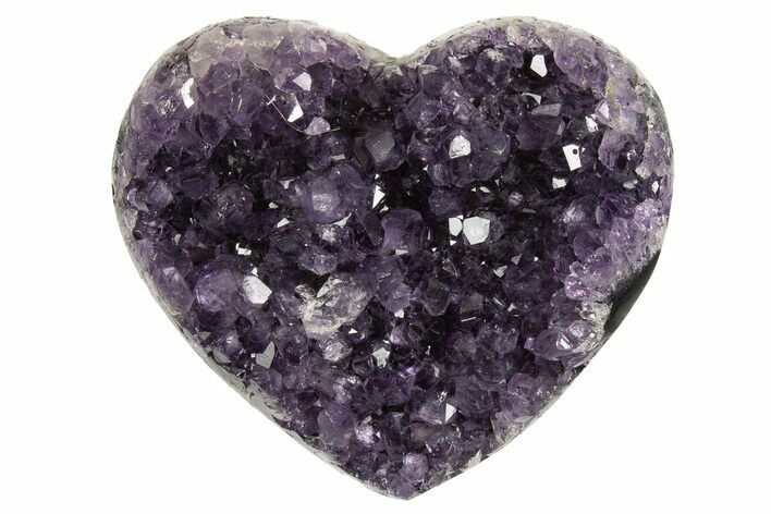 Dark Purple Amethyst Heart - Uruguay #343736